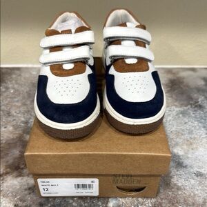 Steve Madden White and Blue Retro Sneakers